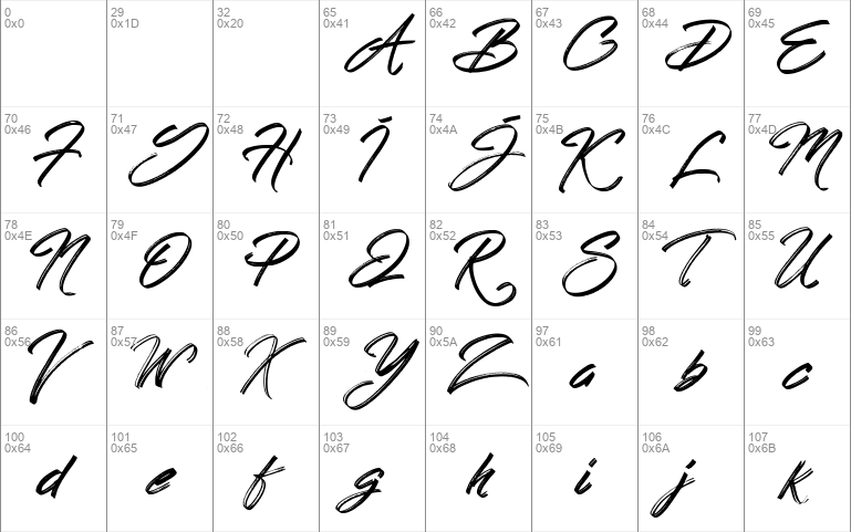 Hong Kong Script Brush design