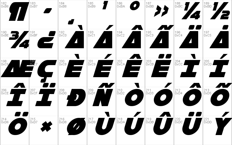 Han Solo Overlap Italic