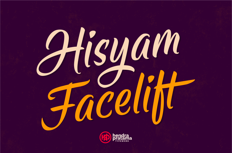 Hisyam Facelift brush script