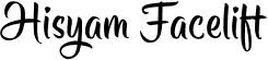 Hisyam Facelift brush script