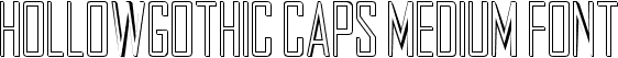 HollowGothic Caps Medium Font