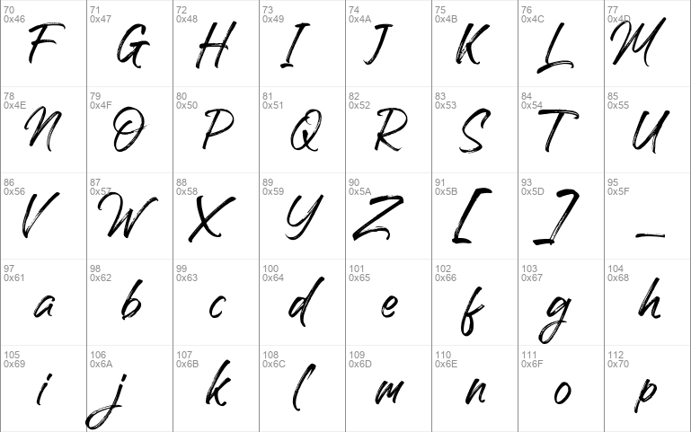 Handscript brush Windows font - free for Personal