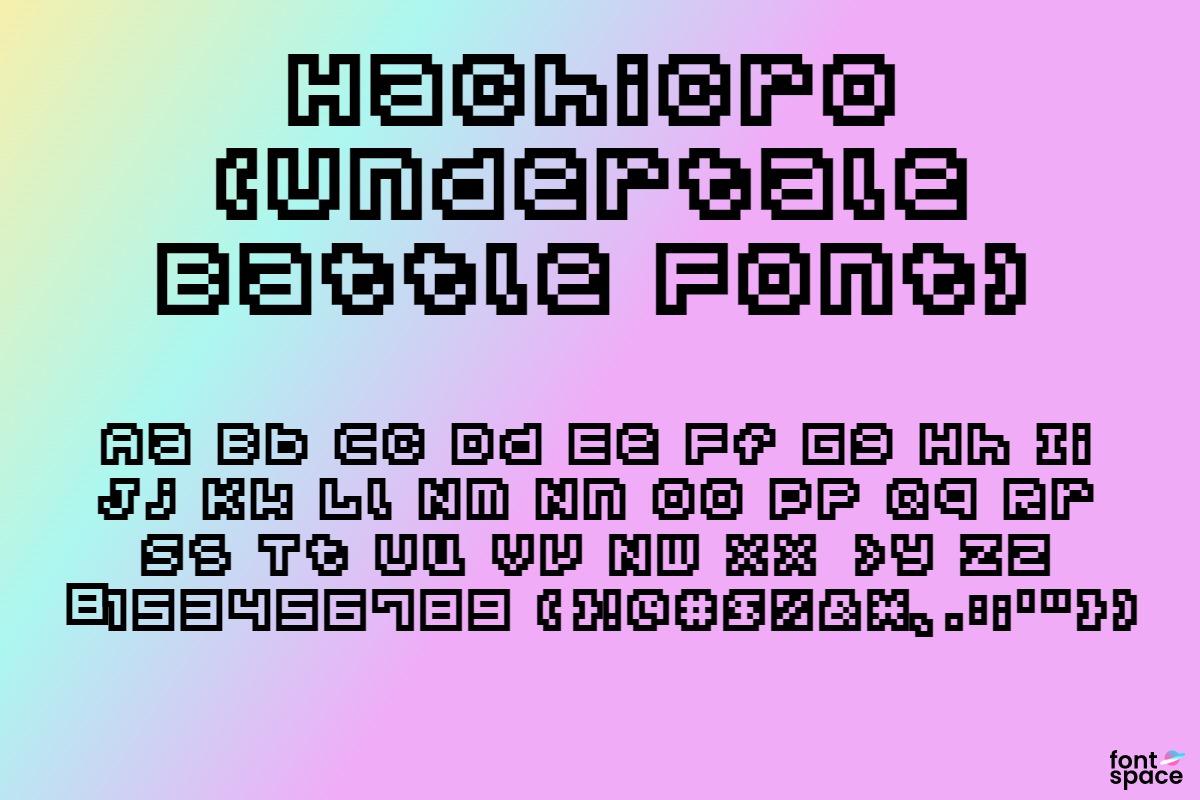 Hachicro (Undertale Battle Font)
