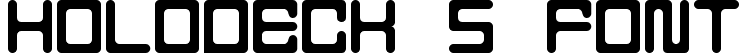 Holodeck 5 Font