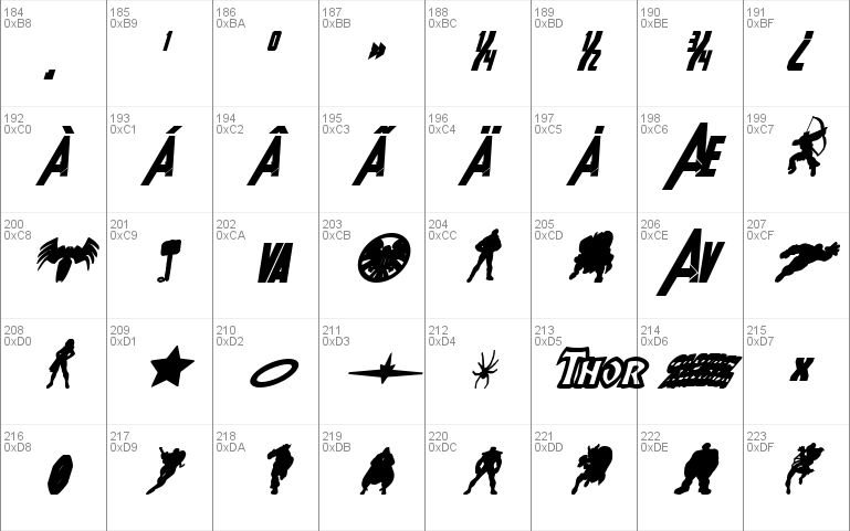 Heroes Assemble Bold Italic