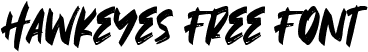 Hawkeyes Free Font
