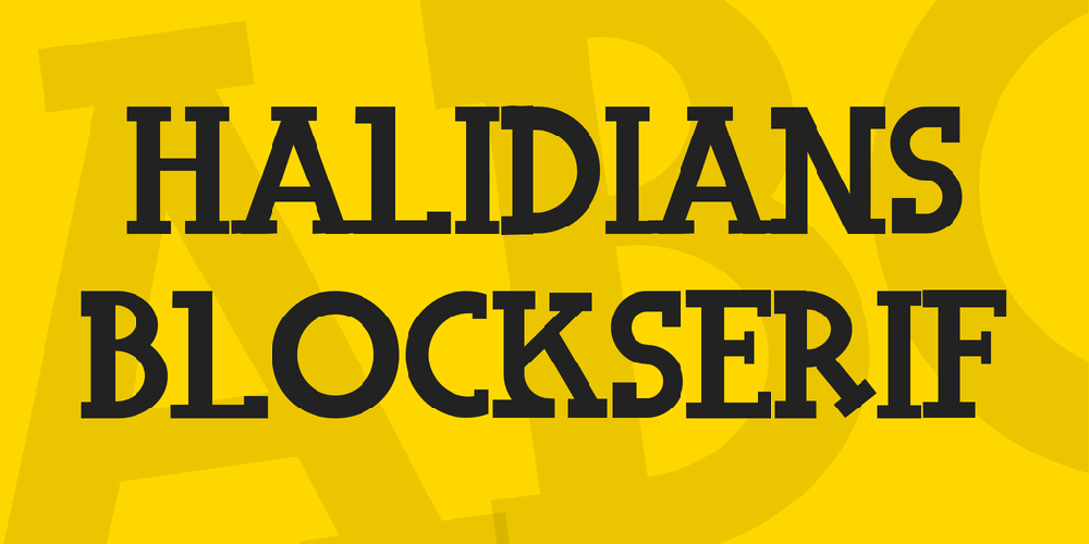 Halidians Blockserif