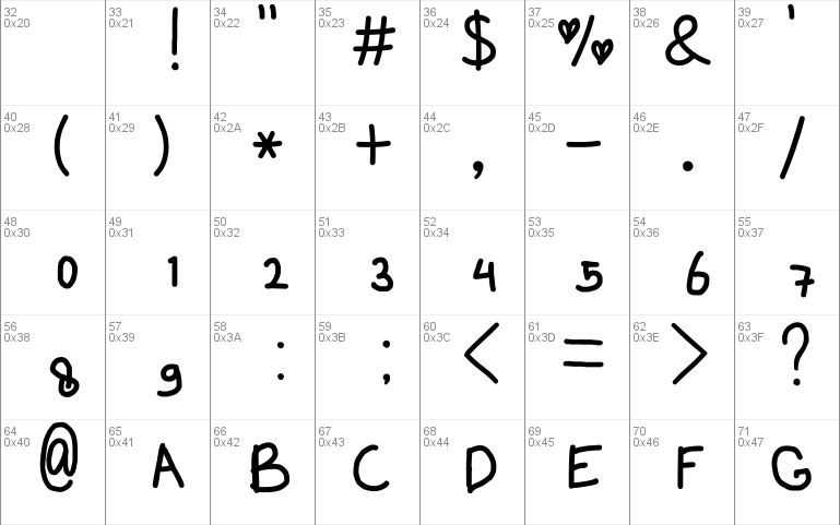 handy font 12 by OUBYC