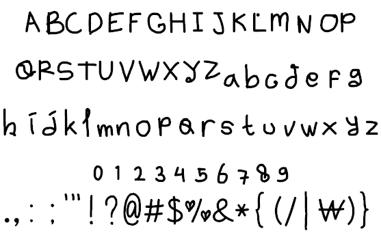 handy font 12 by OUBYC