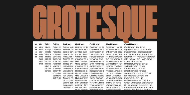 Caliber Grotesk Cond