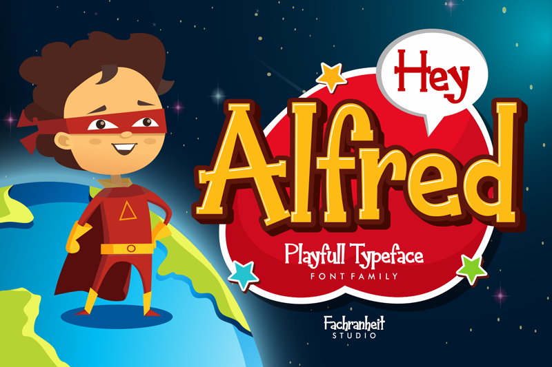 Hey Alfred Windows font - free for Personal