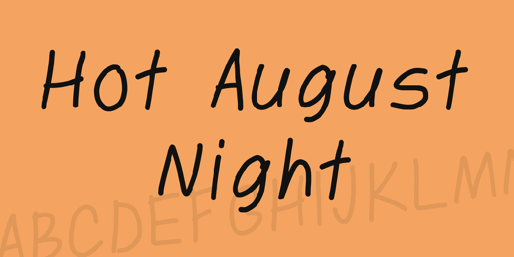 Hot August Night