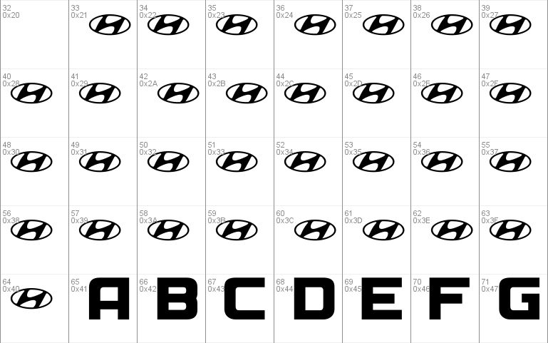 Hyundai Normal Font