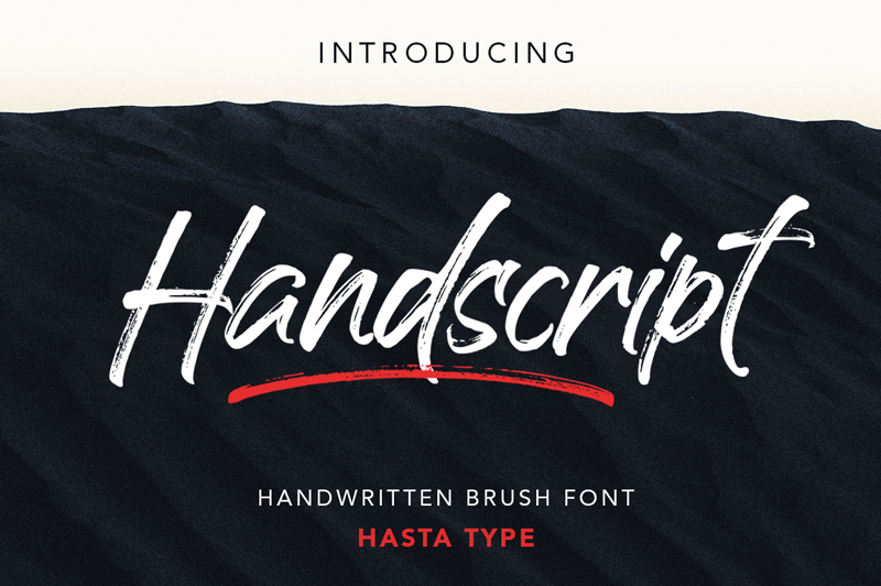 Handscript brush style