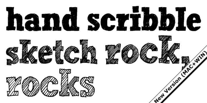 HandScribbleSketchRock-Bold