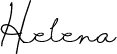 Helena script style