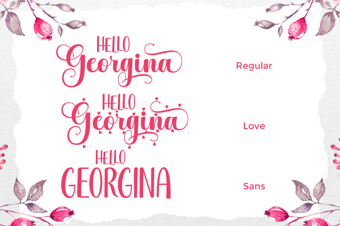 Hello Georgina Script