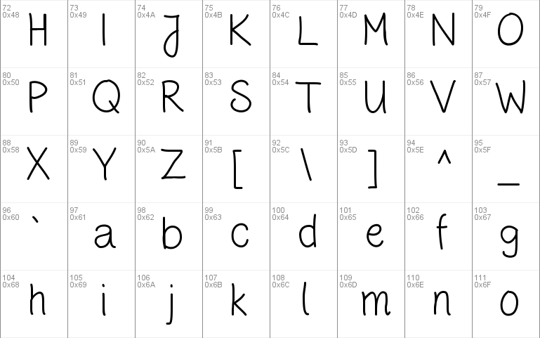 HandwritingCR Font