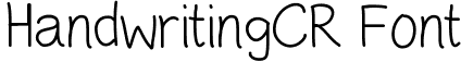 HandwritingCR Font