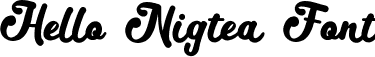 Hello Nigtea Font