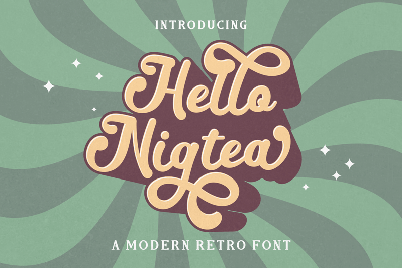 Hello Nigtea Font