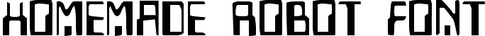 Homemade Robot Font