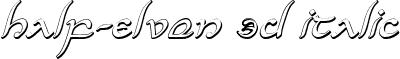 Half-Elven 3D Italic
