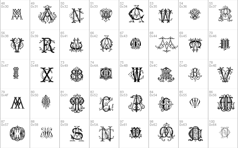 Intellecta Monograms Random Samples Five