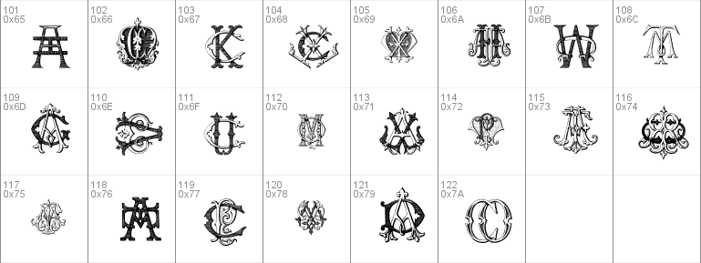 Intellecta Monograms Random Samples Five