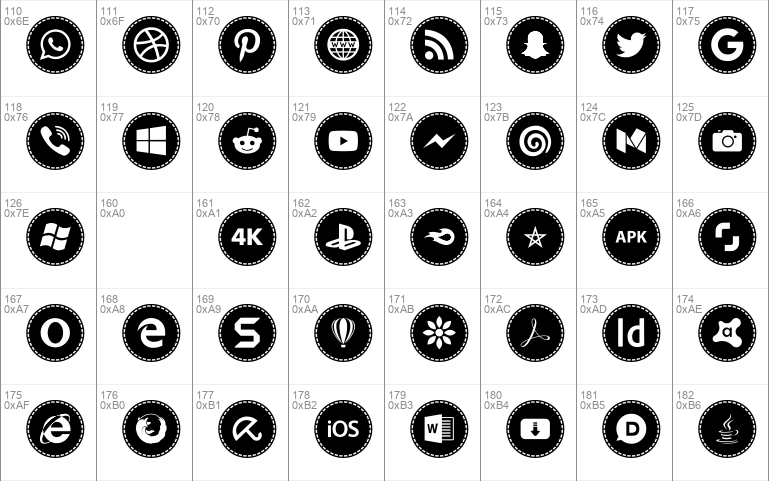 Icons Social Media 16