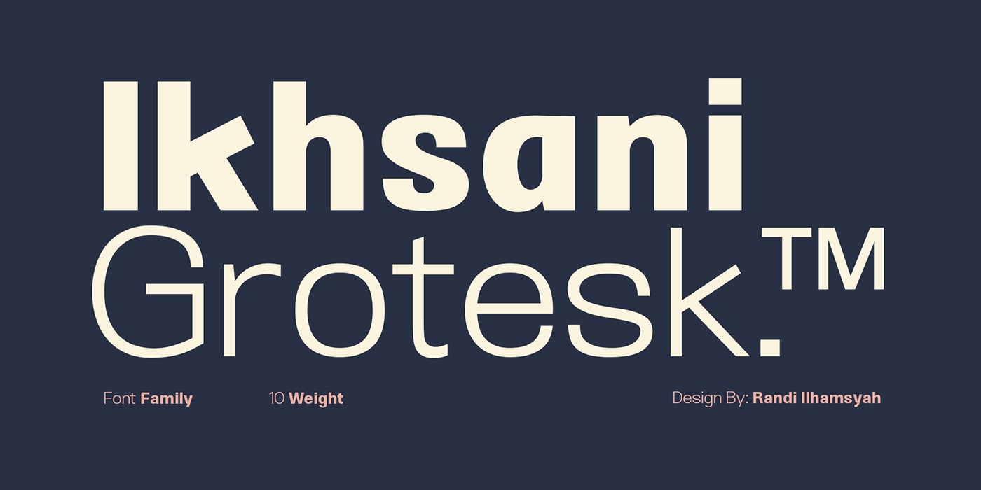 Ikhsani Grotesk Light