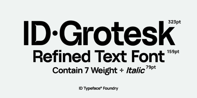 ID Grotesk Bold