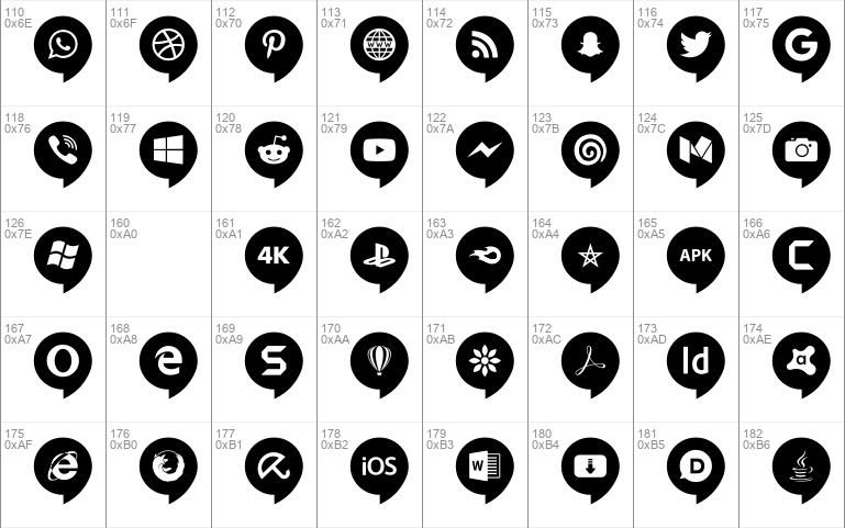 Icons Social Media 14