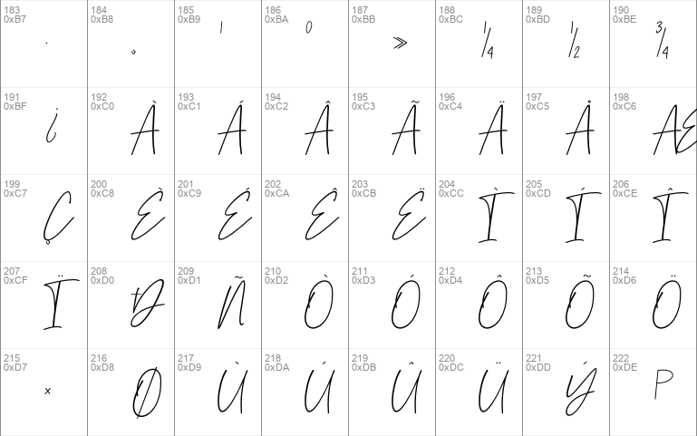 Ink Scale handwritten light