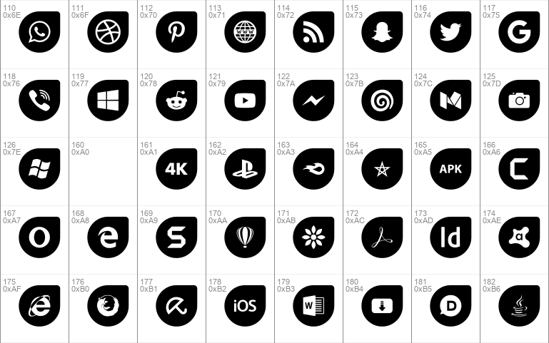 Icons Social Media 12