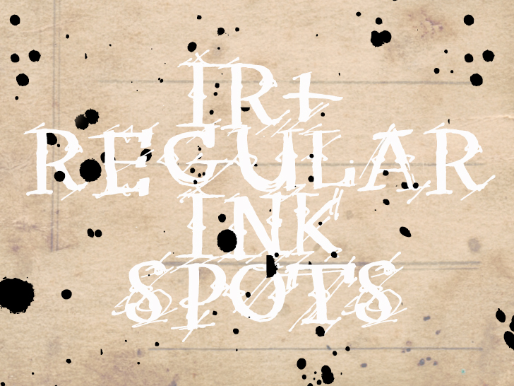 Irregular Ink Spots
