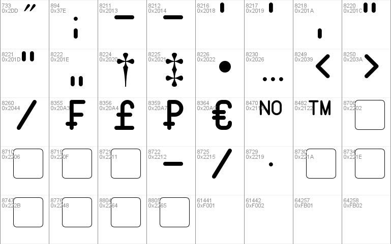 Instruction Windows font - free for Personal