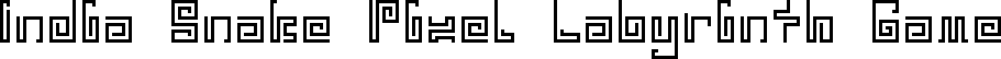 India Snake Pixel Labyrinth Game