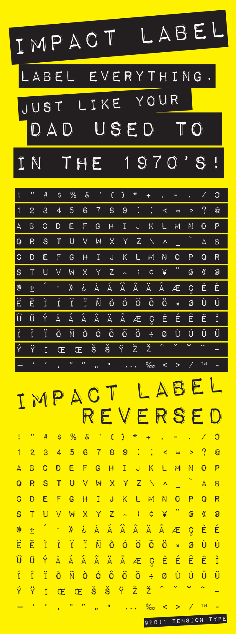 Impact Label Font Free For Personal Commercial