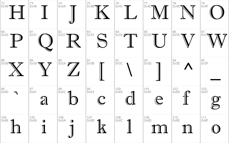 Imprint MT Shadow Windows font free for Personal