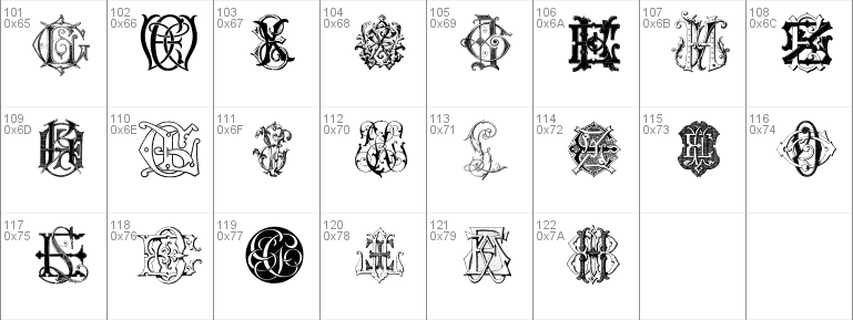 Intellecta Monograms Random Samples Six