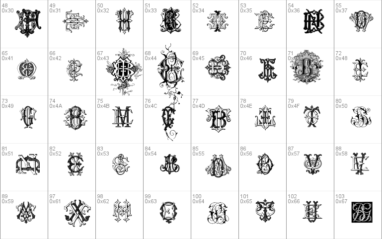 Intellecta Monograms Random Samples Four