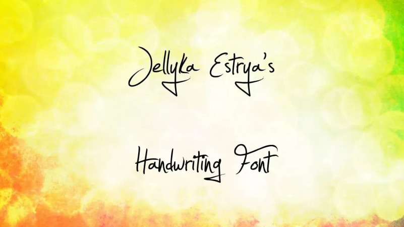 Jellyka Estryas Handwriting