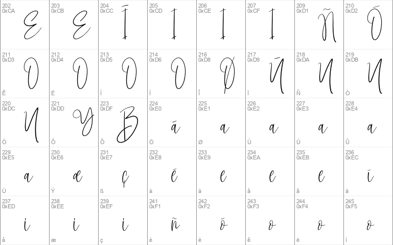 Jupiter Signature Windows font - free for Personal