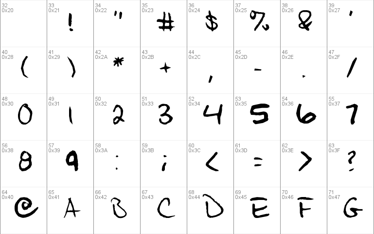 Jason's Handwriting Windows font - free for Personal