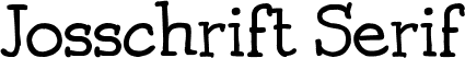 Josschrift Serif