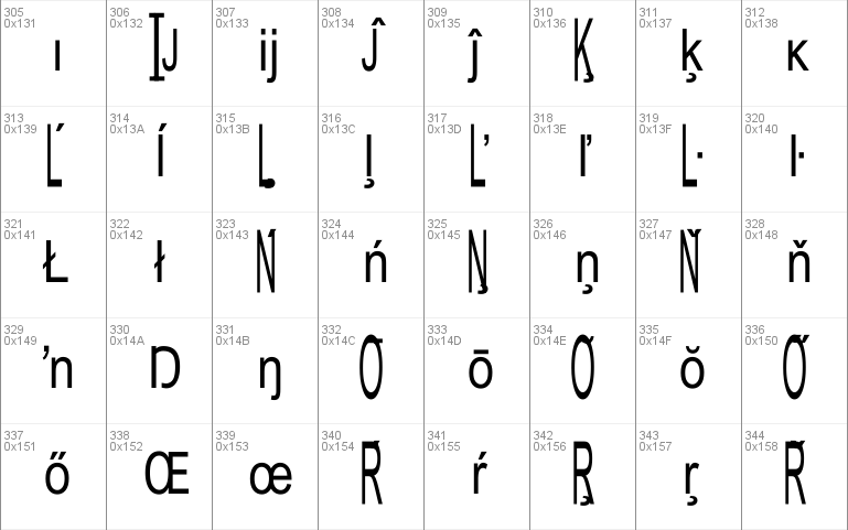 Julia Special Font H