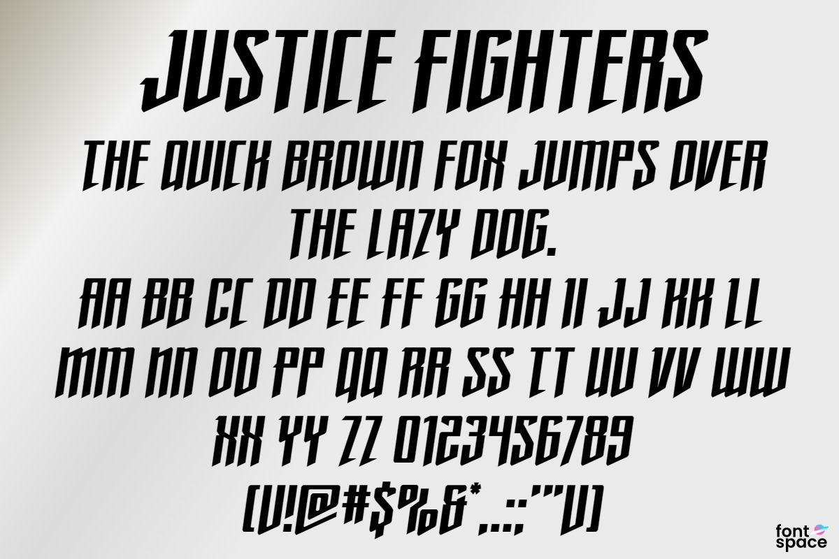 Justice Fighters Italic