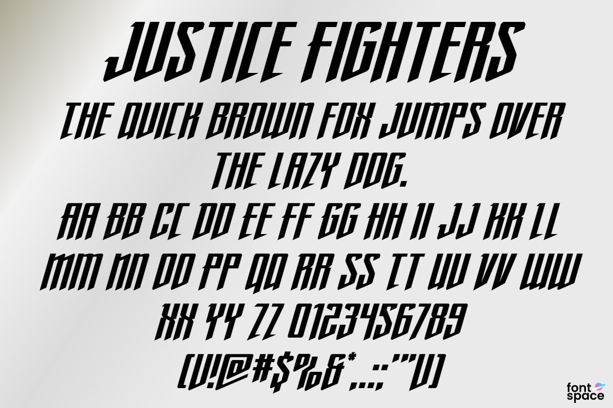 Justice Fighters Italic