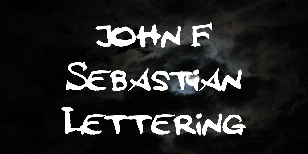 john F Sebastian Lettering